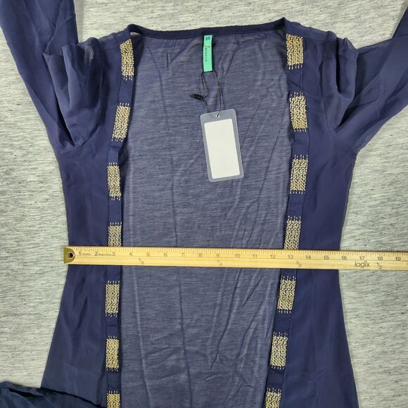 Poly Crepe Sheer Shrug With Matching Palazzo Pants Long Sleeve Womens Size XS - Picture 7 of 12